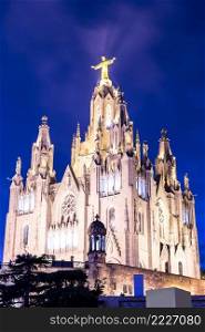 Church of the Sacred heart of Jesus in Barcelona in Spain