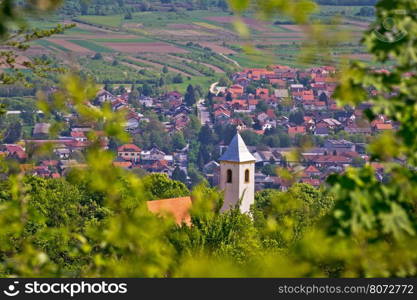 Church on the hill above Samobor, town in northern Croatia