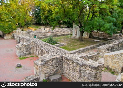 Church ruins. Church ruins on the margaret island of Budapest