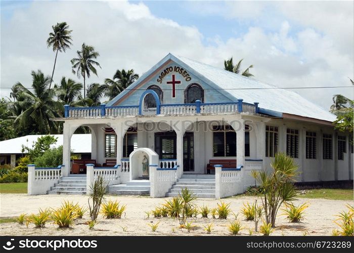 Church Sagato Iosifo on the Savaii island, Samoa