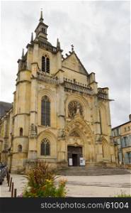 church Saint Etienne in Bar le Duc . church Saint Etienne in Bar le Duc in the department of Meuse in France