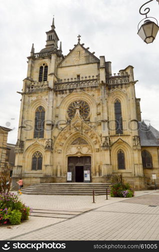 church Saint Etienne in Bar le Duc . church Saint Etienne in Bar le Duc in the department of Meuse in France