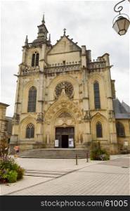 church Saint Etienne in Bar le Duc . church Saint Etienne in Bar le Duc in the department of Meuse in France