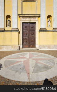 church solbiate arno varese italy the old wall terrace church bell tower plant