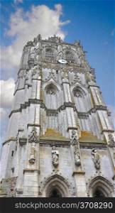 Church tower in Verneuil-sur-Avre. France