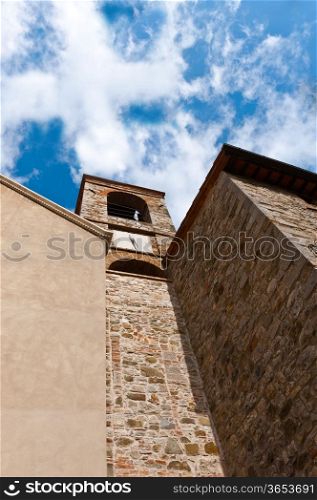 Church with Belfry in the Italian Medieval City