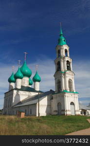 church with green domes