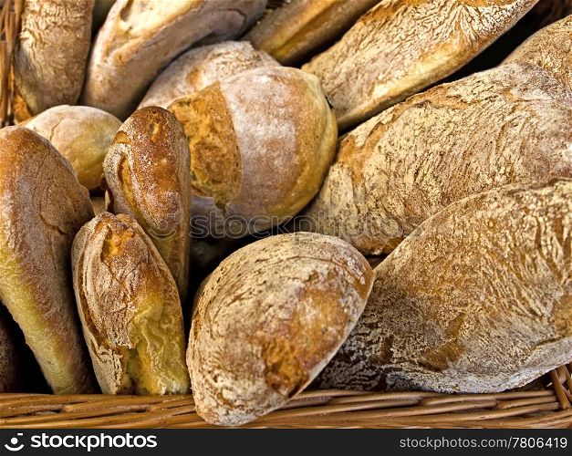 ciabatta bread of Italy. ciabatta bread
