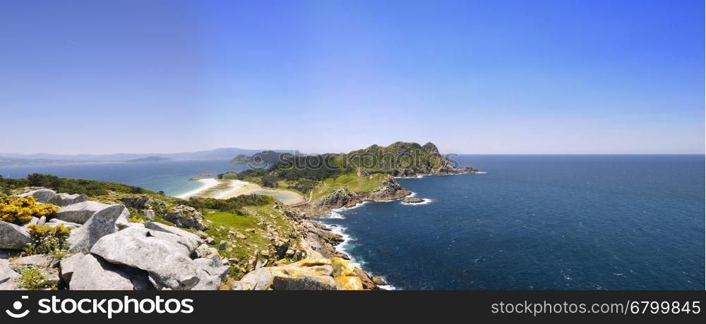 Cies Islands, National Park Maritime-Terrestrial of the Atlantic Islands of Galicia, Spain.