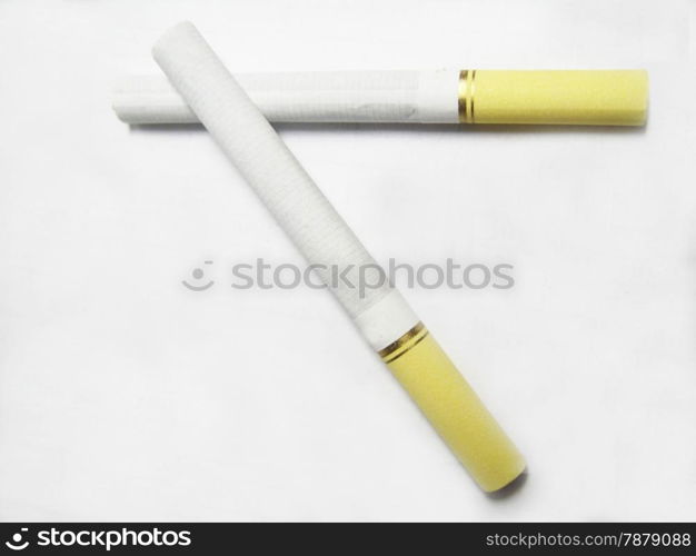 Cigarette isolated on the white background