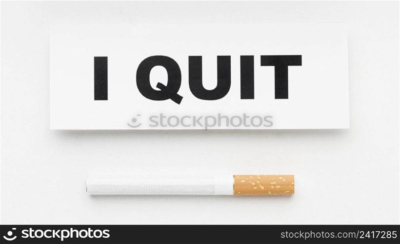 cigarette with quit message