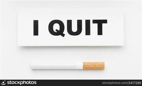 cigarette with quit message