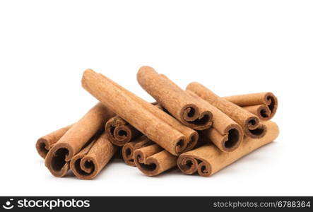 cinnamon isolated on white background