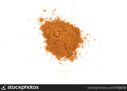 cinnamon powder isolated on a white background
