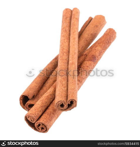 cinnamon stick spice isolated on white background closeup