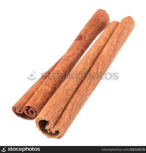 cinnamon stick spice isolated on white background closeup