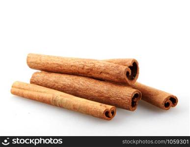 Cinnamon Sticks Isolated On White Background