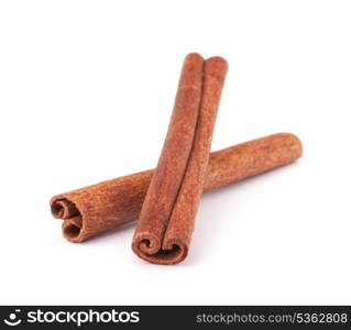 Cinnamon sticks isolated on white background