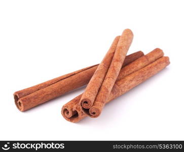 Cinnamon sticks isolated on white background