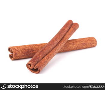 Cinnamon sticks isolated on white background