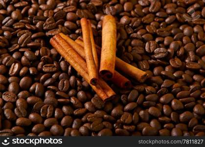 cinnamon sticks to coffee beans
