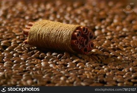 cinnamon sticks to coffee beans