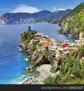 Cinque terre, Famous national park in Liguria, Italy. Vernazza village