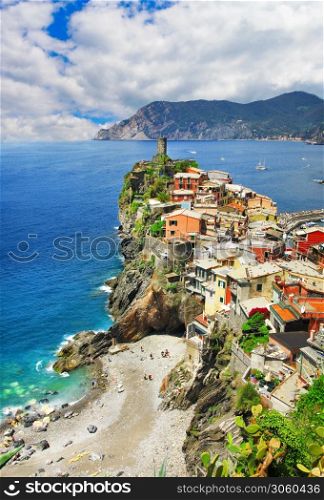 Cinque terre, Famous national park in Liguria, Italy. Vernazza village