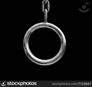 Circle chain on black background