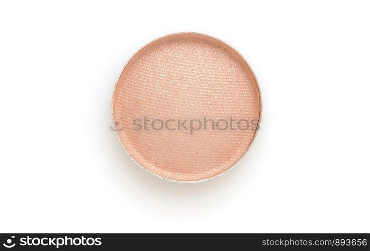 Circle color Eye shadows on white background.