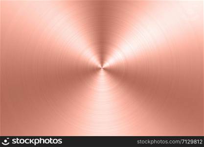 Circle Copper metal texture background