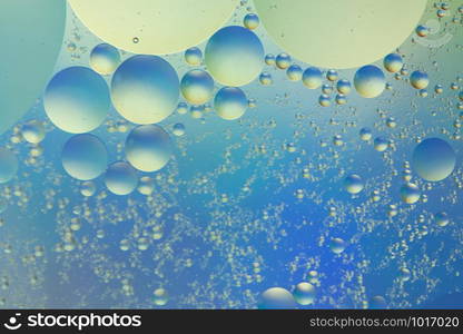 Circle Oil & Water Abstract Colorful Macro Background