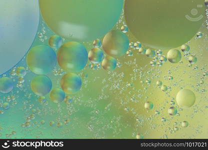 Circle Oil & Water Abstract Colorful Macro Background