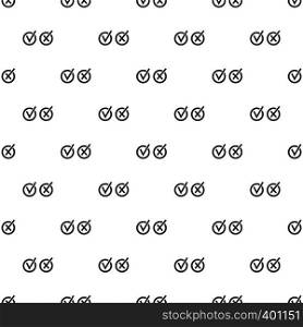 Circle symbols yes and no buttons pattern. Simple illustration of circle symbols yes and no buttons vector pattern for web. Circle symbols yes and no buttons pattern