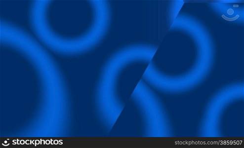 Circles and lines slowly change on a dark blue background