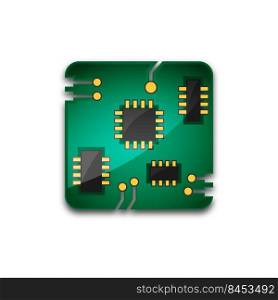 circuit board technology Icon, shiny circuit board technology Icon Eps10, circuit board technology Icon Vector, circuit board technology Icon Eps