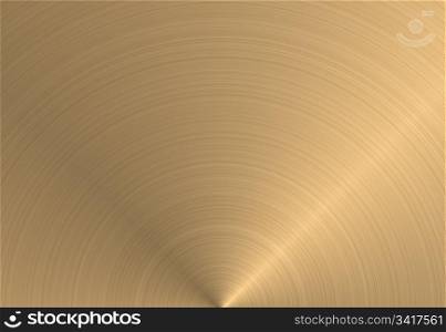 circular gold. large sheet of circular brushed gold metal