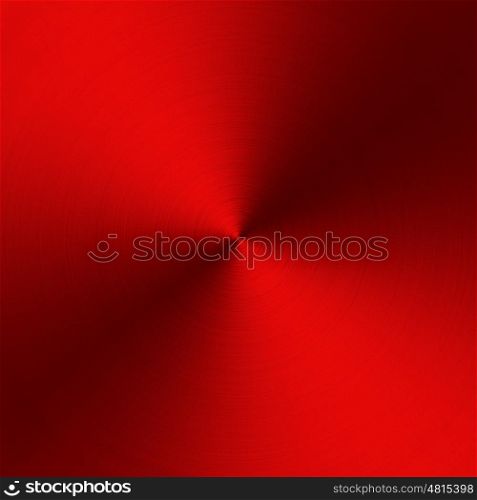 Circular metallic texture. Steel red shiny abstract background