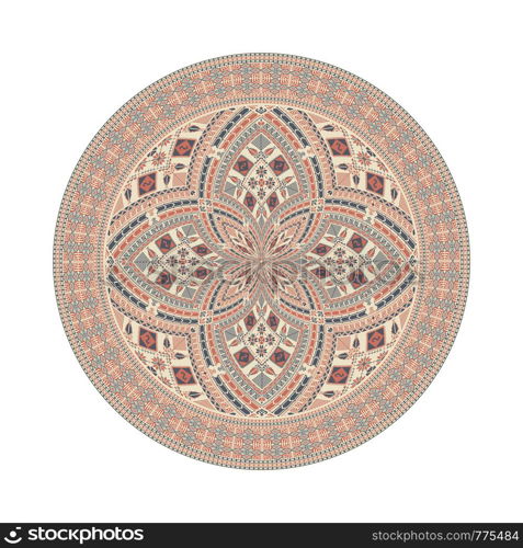 Circular pattern in traditional Palestinian style, vector design element