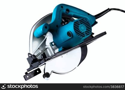 Circular saw isolated on a white background