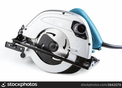 Circular saw isolated on a white background