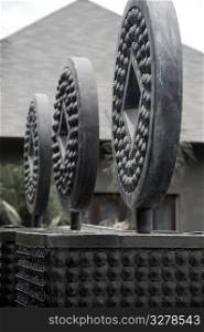 Circular sculpture in Bali
