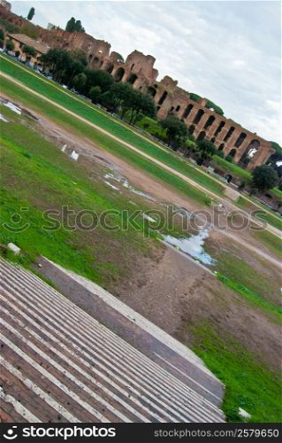 Circus Maximus. old site of the Circus Maximus in Rome