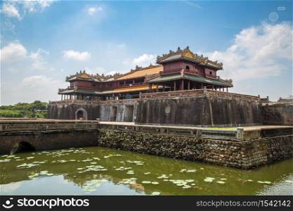 Citadel, Imperial Royal Palace, Forbidden city in Hue, Vietnam in a summer day