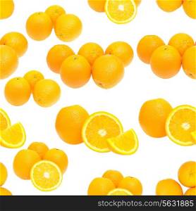 citrus orange seamless pattern background