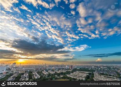 City at twilight, Bangkok Thailand
