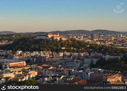 City Brno - Czech Republic - Europe. Spilberk - beautiful old castle and fortress forming the dominant of the city of Brno.