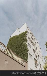 city building with vegetation