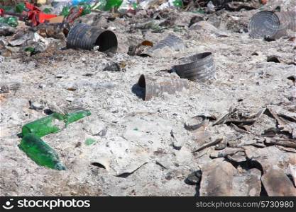 City dump: the demonstration of environmental problems