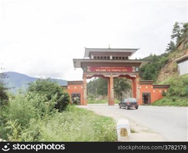 City gate in Bhutan